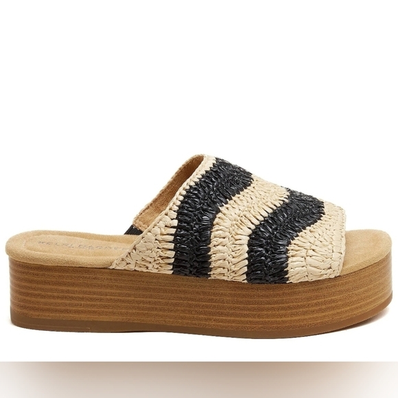 💛🔹️Kelsi Dagger🔹️ Brooklyn Women's Damien Raffia Sandal Size 9 - Picture 3 of 5